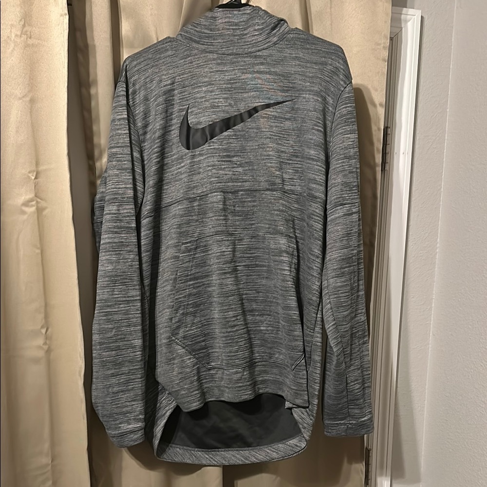 Nike Heather Gray Athletic Hoodie